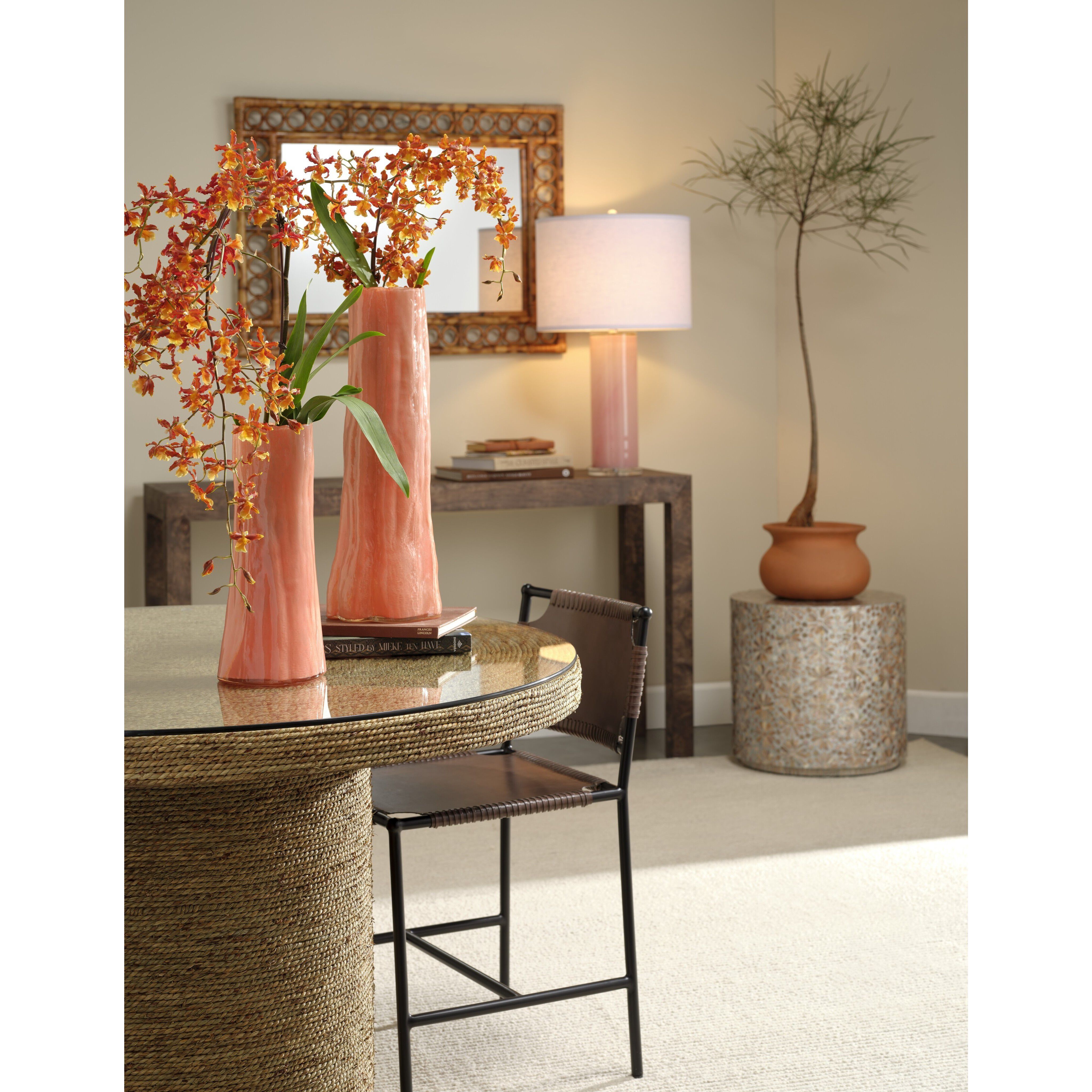 Sequoia 14 X 7 inch Vase in Small, Poppy Glass, Small, Inline