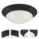 Tap 3 Light 17 inch Matte Black Flush Mount Ceiling Light