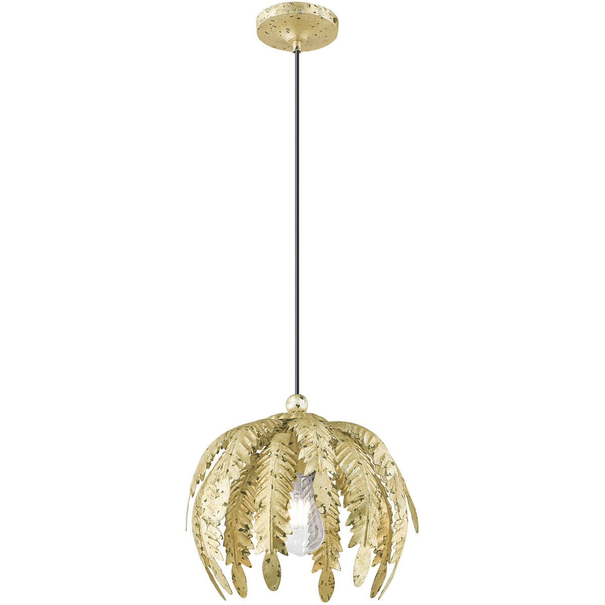 Acanthus 1 Light 12.63 inch Winter Gold Mini Pendant Ceiling Light