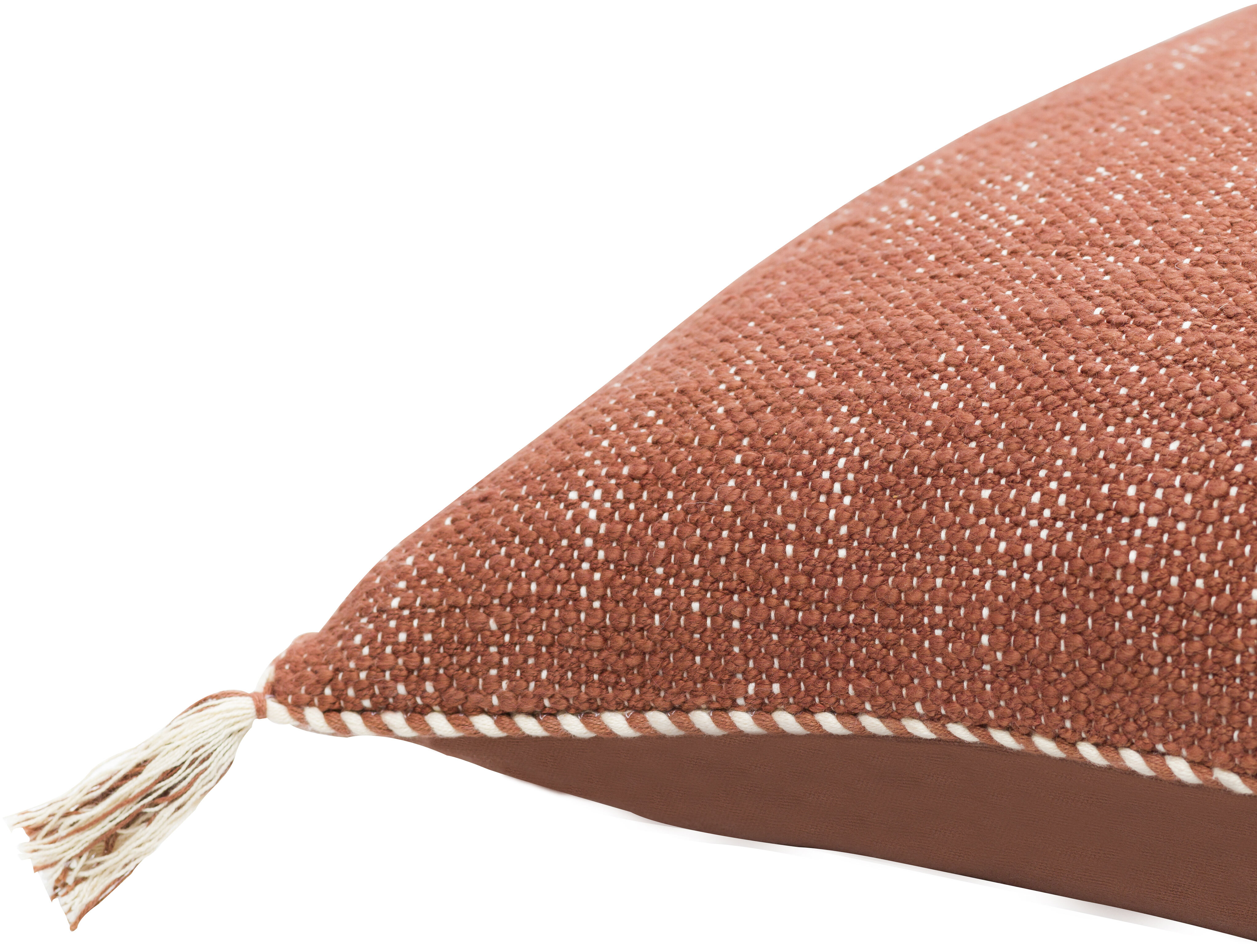 Braided Bisa 20 inch Brown Pillow Kit in 20 x 20, Square