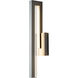 Edge LED 20.3 inch Coastal Burnished Steel Outdoor Sconce, Medium - Open Box
