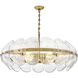 Lillia 6 Light 36.25 inch Heritage Brass Chandelier Ceiling Light