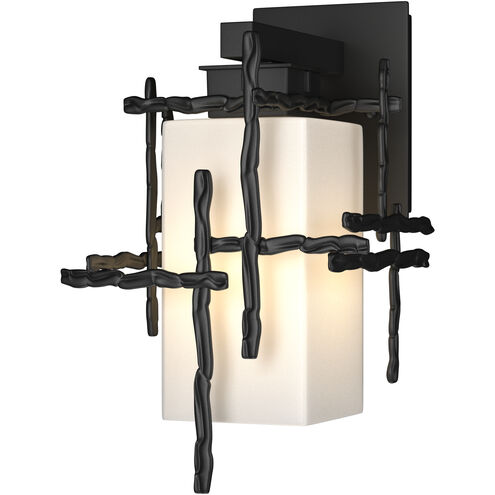 Tura 1 Light 13.6 inch Coastal Black Outdoor Sconce, Small