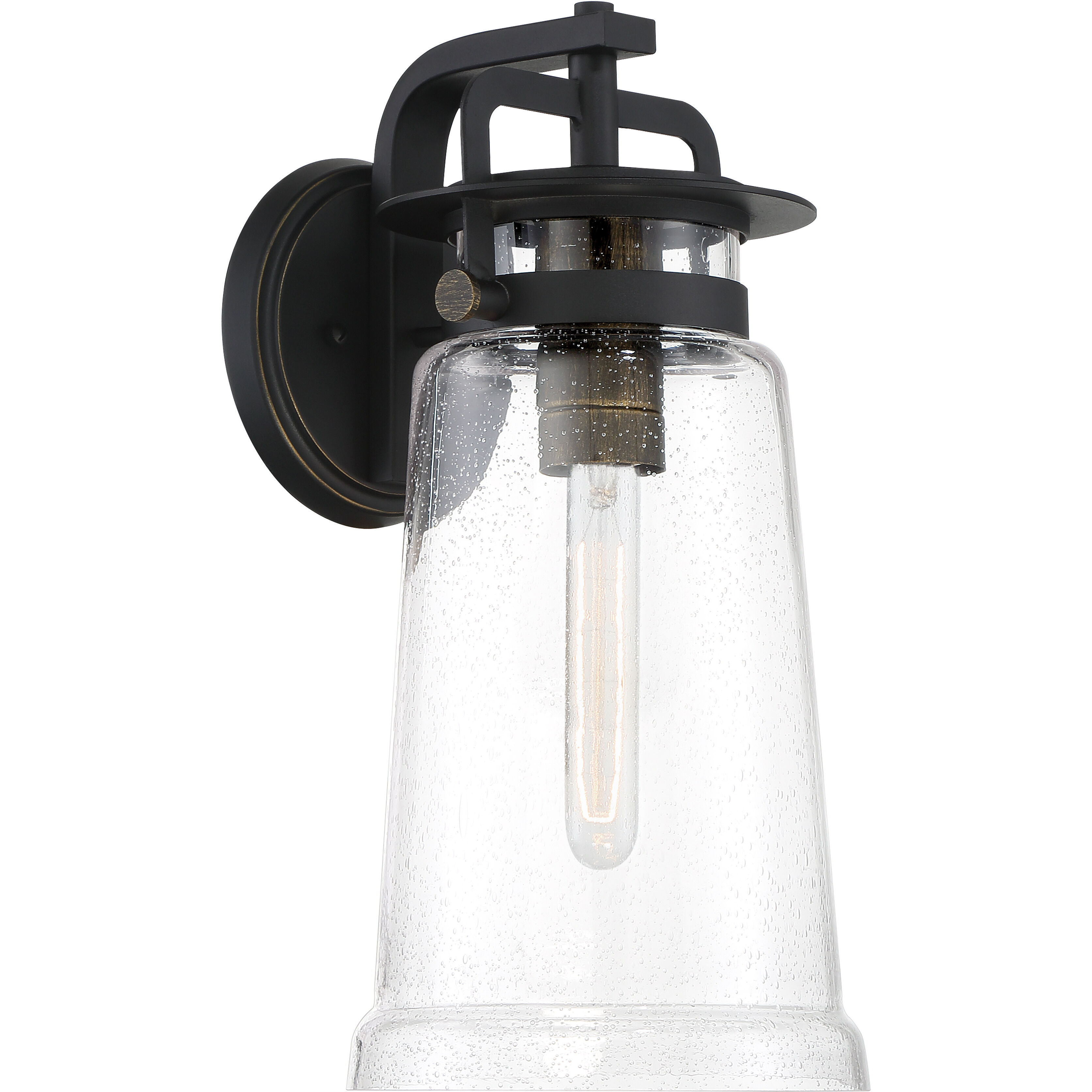 Maribel Heights 1 Light 17 inch Sand Coal/Gold Outdoor Wall Mount, Great Outdoors