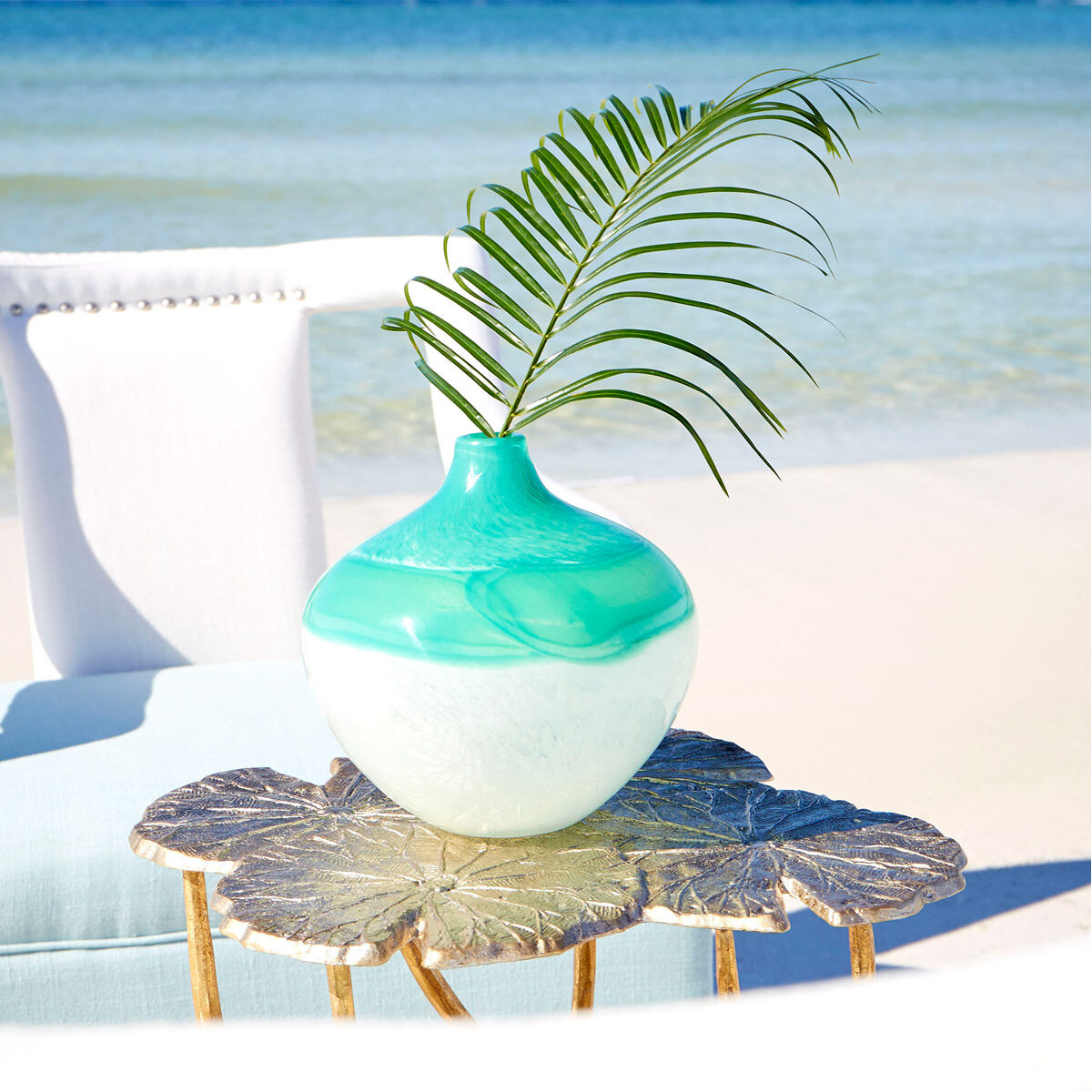 Iced Marble 9 X 8 inch Vase, Medium