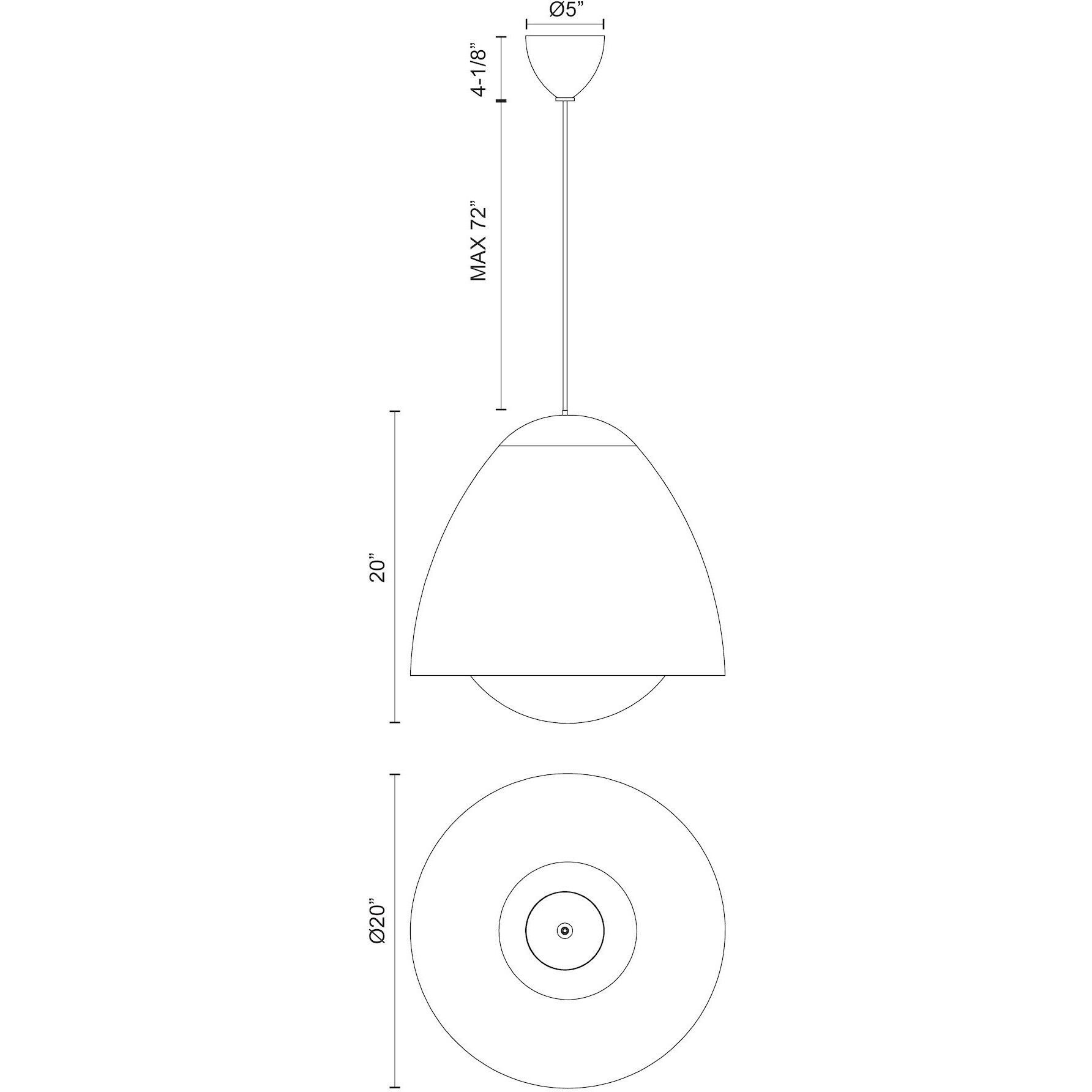 Alora Mood Kenji Pendant Ceiling Light in Matte Black