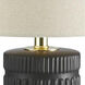 Felicity 18.25 inch 100.00 watt Matte Black with Beige Decorative Table Lamp Portable Light
