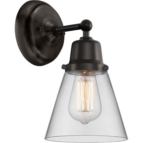 Aditi Small Cone 1 Light 6.25 inch Matte Black Sconce Wall Light, Aditi