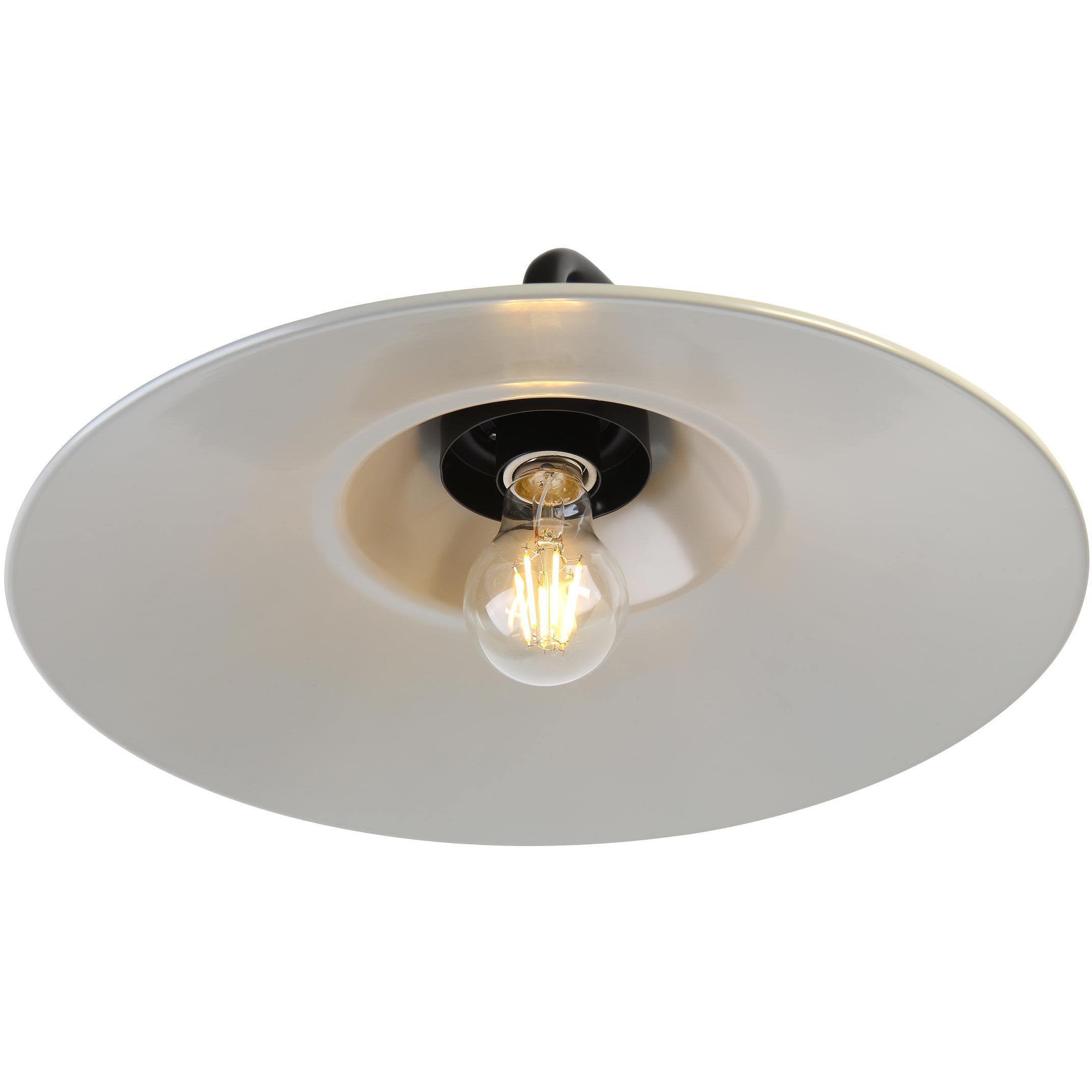 Yep Croma 1 Light 15.5 inch Matte Black Outdoor Wall in No Glass, Warm Gray