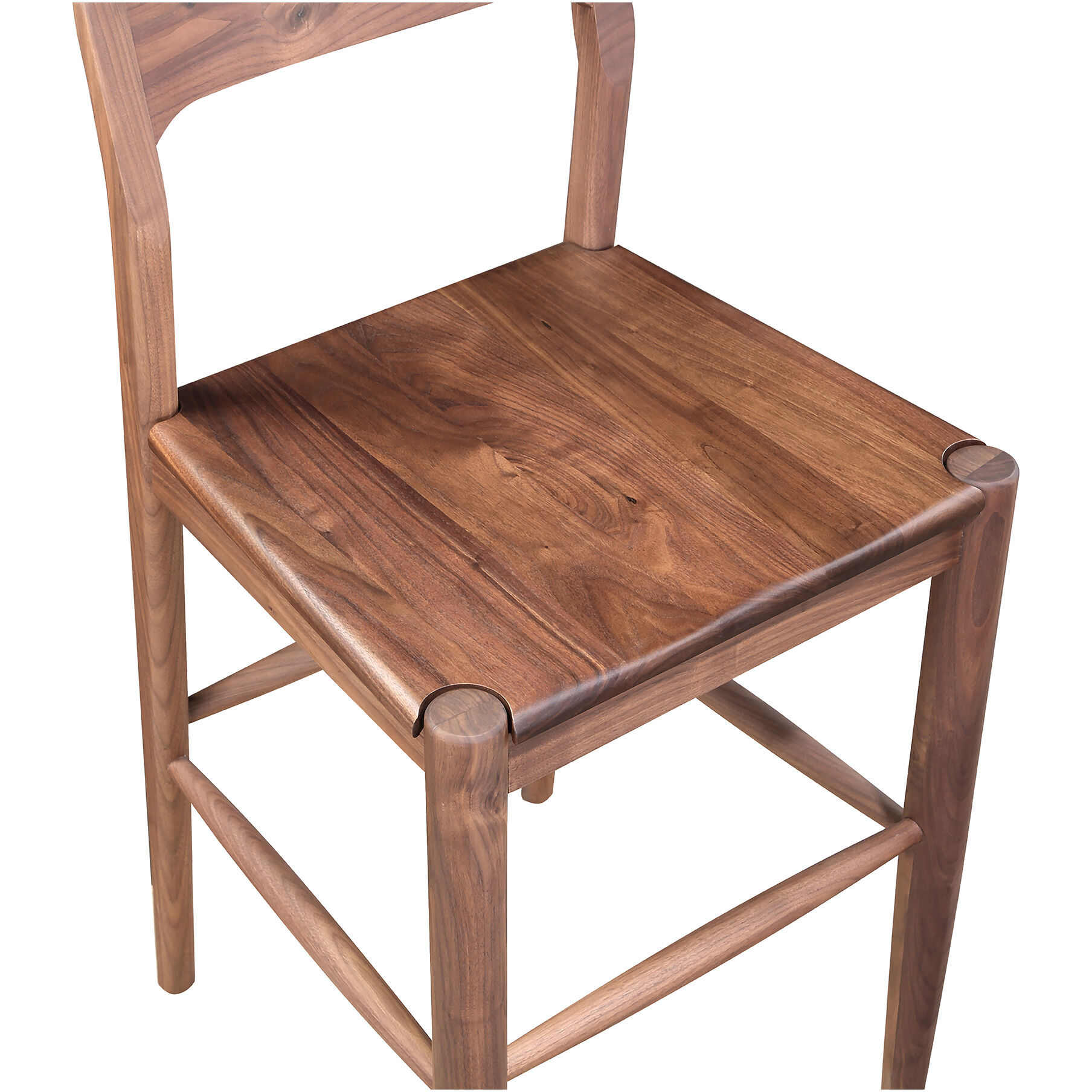 Owing 38 inch Walnut Counter Stool