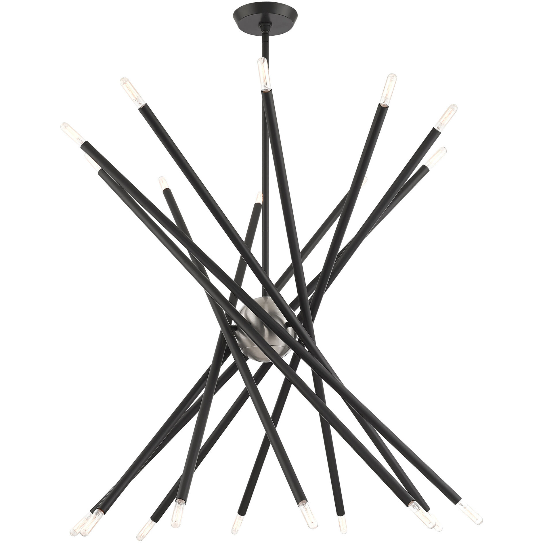 Soho 20 Light 38 inch Scandinavian Gray Chandelier Ceiling Light