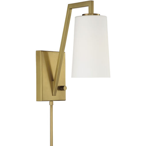 Avon 10.25 inch 60.00 watt Aged Brass Task Sconce Wall Light