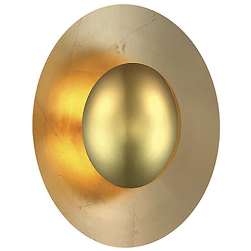 Blaze LED 3 inch Gold Leaf ADA Wall Sconce Wall Light in 12in.