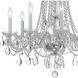 Traditional Crystal 8 Light 26 inch Polished Chrome Chandelier Ceiling Light in Clear Swarovski Strass