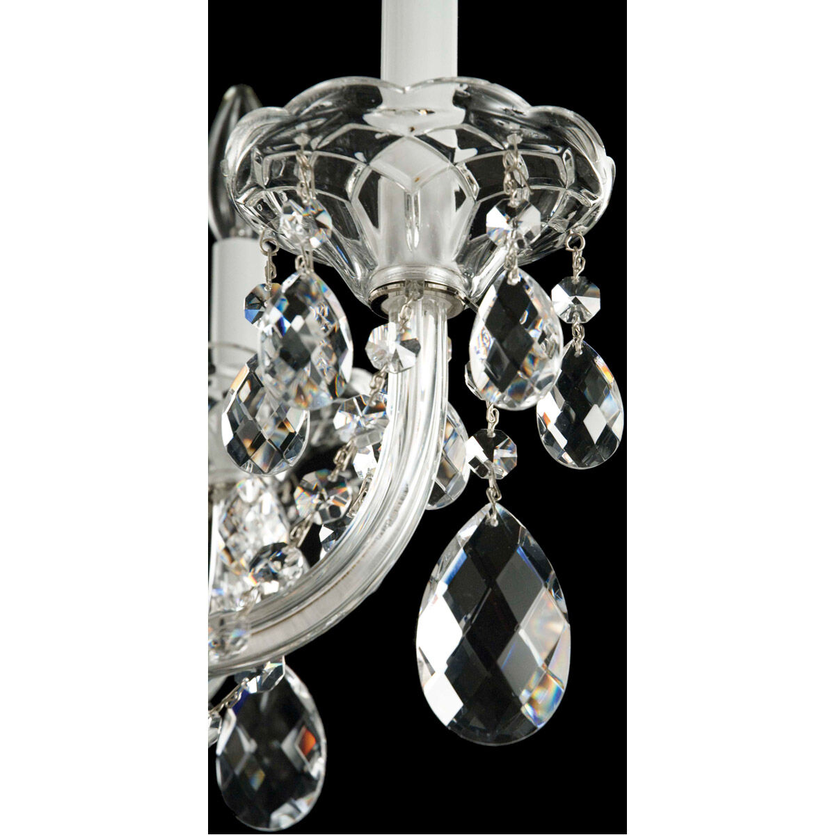 Sterling 7 Light 25 inch Polished Silver Chandelier Ceiling Light in Swarovski