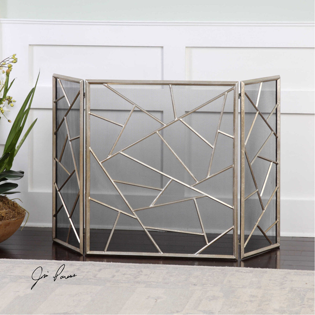 Armino 51 X 30 inch Fireplace Screen