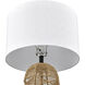 Peckham 30 inch 9 watt Natural with Dark Bronze Table Lamp Portable Light