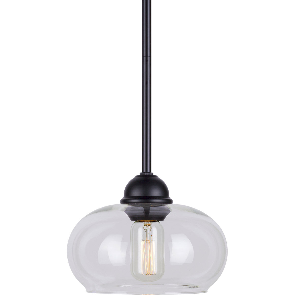 Cameron 1 Light 8 inch Black Pendant Ceiling Light