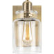 Calhoun 1 Light 7 inch Vintage Brass Bath Vanity Wall Light