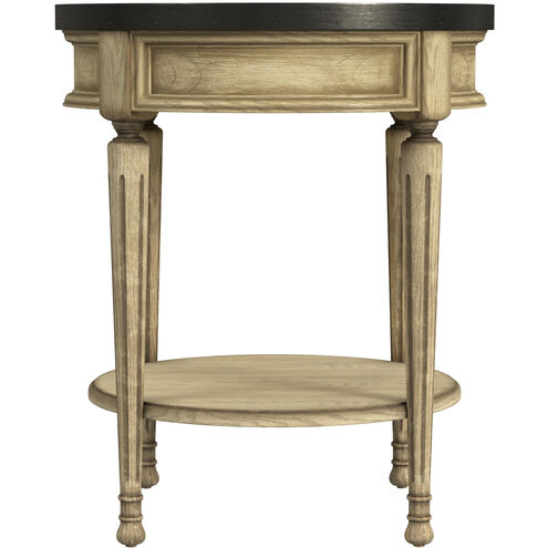 Sampson Side Table with Storage in Beige