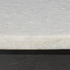 Dante 40 X 30 inch White Marble and Black Metal Dining Table