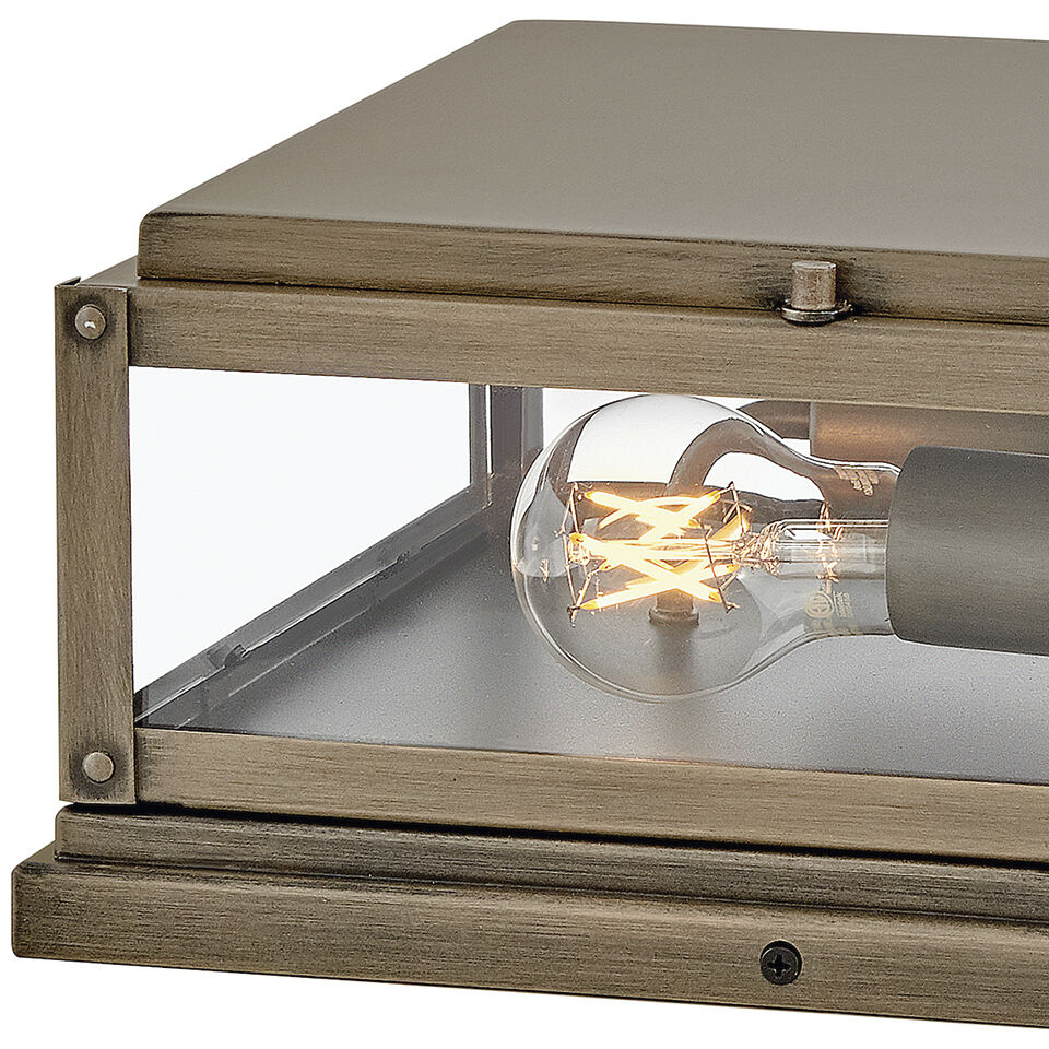 Estate Series Max 2 Light 12 inch Burnished Bronze Outdoor Pier Mount