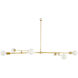 Lowcountry 6 Light Raw Brass Chandelier Ceiling Light