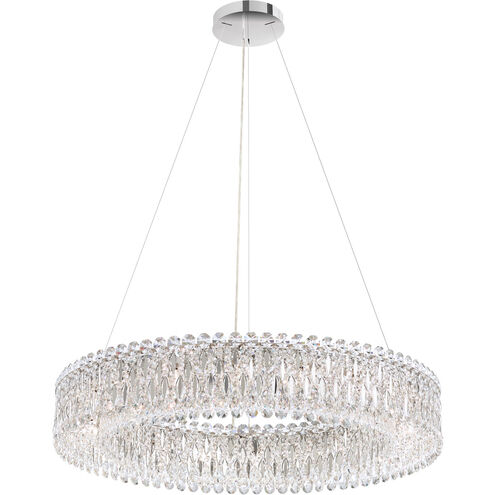 Sarella 18 Light 36 inch Polished Stainless Steel Pendant Ceiling Light in Swarovski