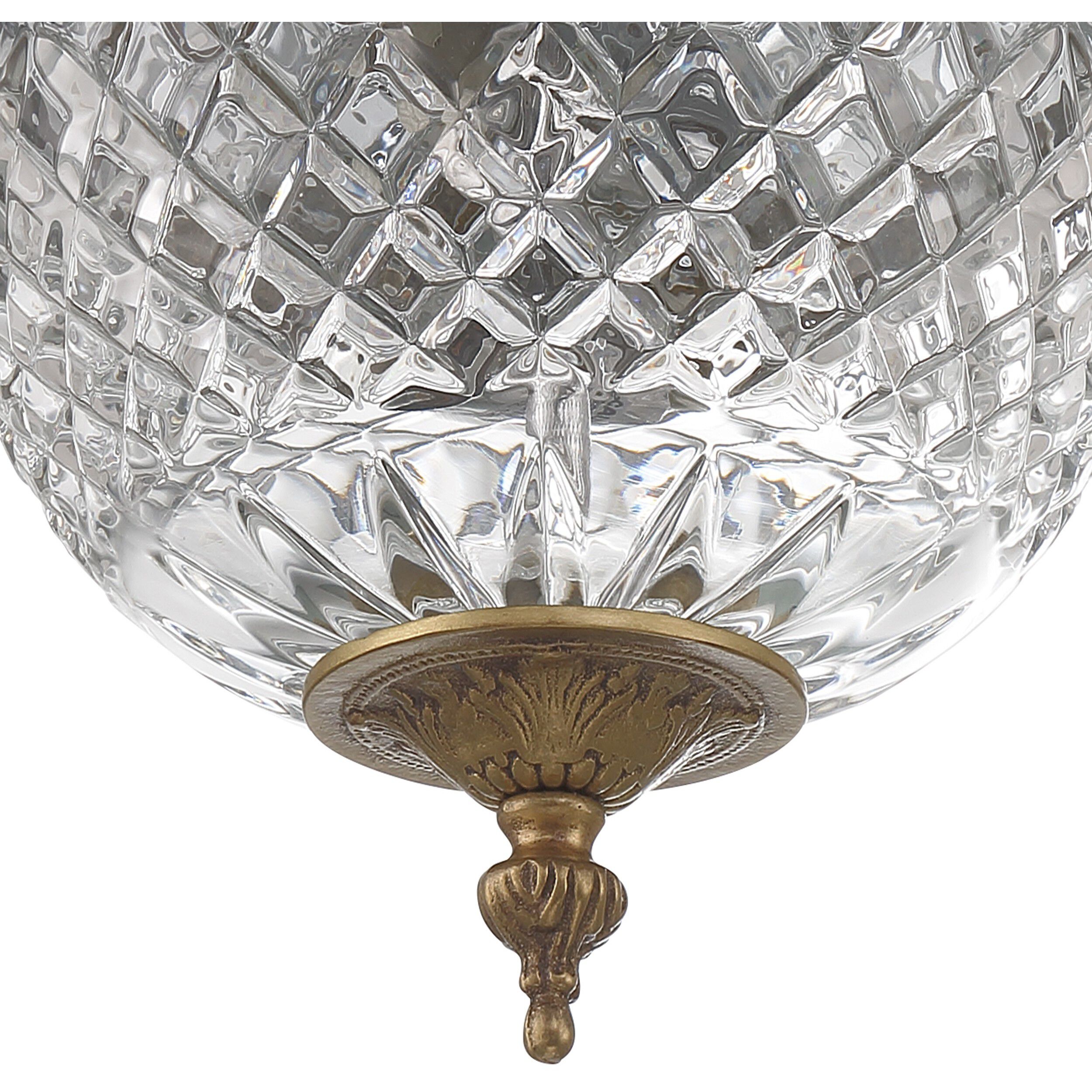 Radley 2 Light 8 inch Olde Brass Flush Ceiling Light