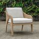 Kavali Natural Honey and Oyster White Outdoor Lounge Chair
