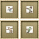 Hummingbird Flight Green and Beige and Multi and Purple Framed Art
