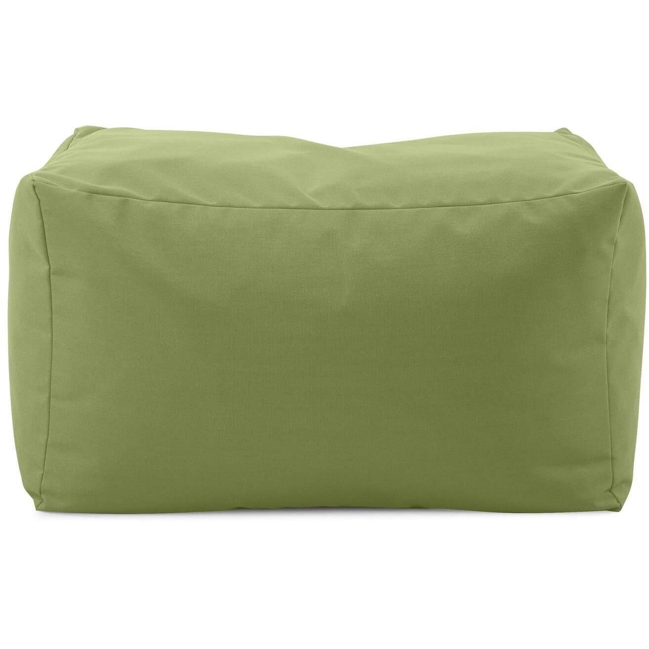Seascape 18.25 inch Moss Outdoor Pouf Bench