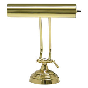 Advent 11 inch 40 watt Polished Brass Piano/Desk Lamp Portable Light in 10.5