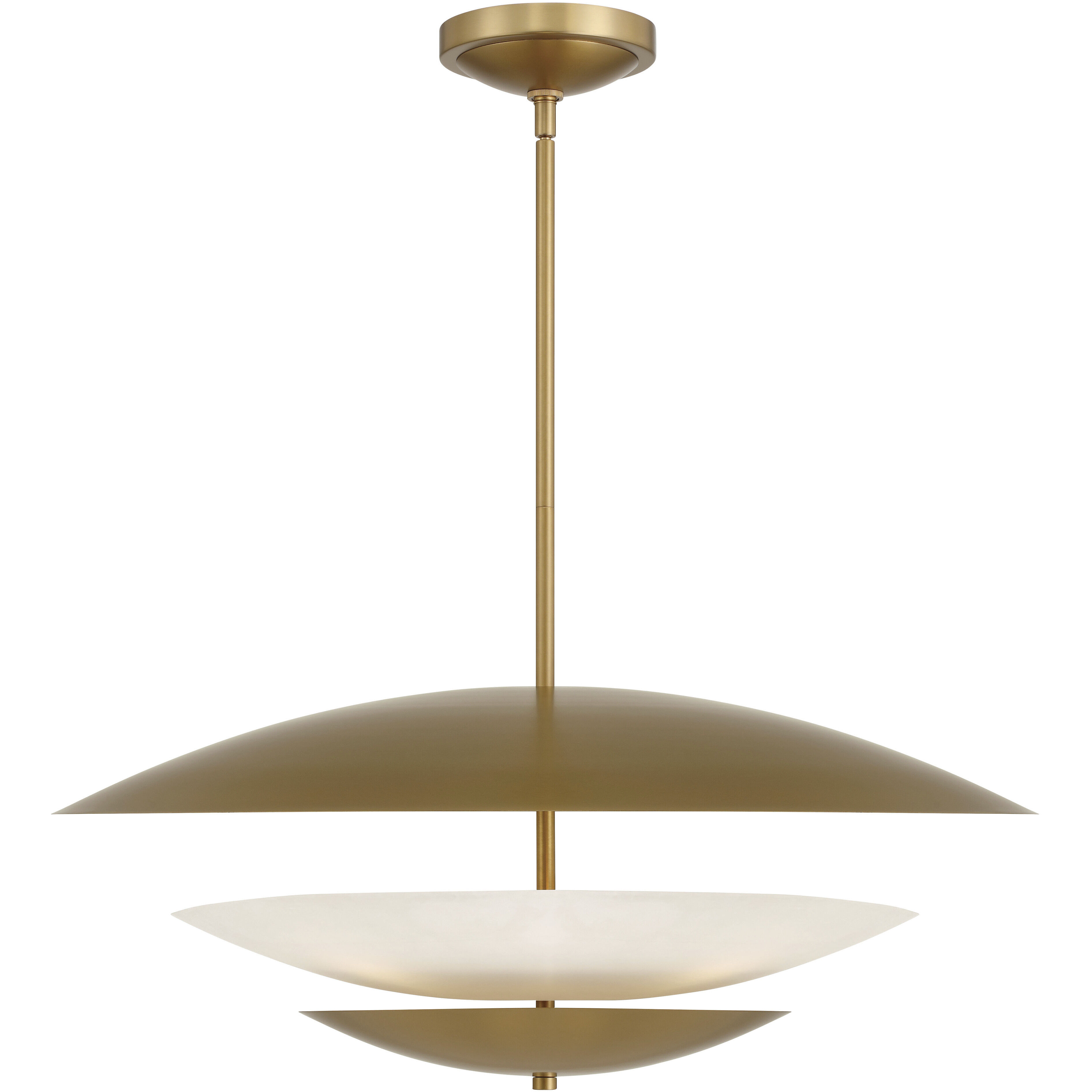 Solara 5 Light 31.5 inch Legacy Brass Pendant Ceiling Light