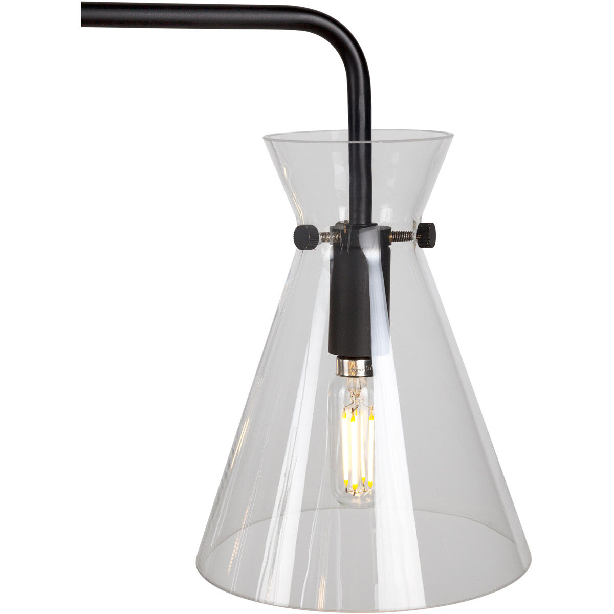 Beaker 5 Light 24 inch Black Chandelier Ceiling Light