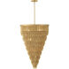 Lisa McDennon Bijou 13 Light 32 inch Deluxe Gold Chandelier Ceiling Light