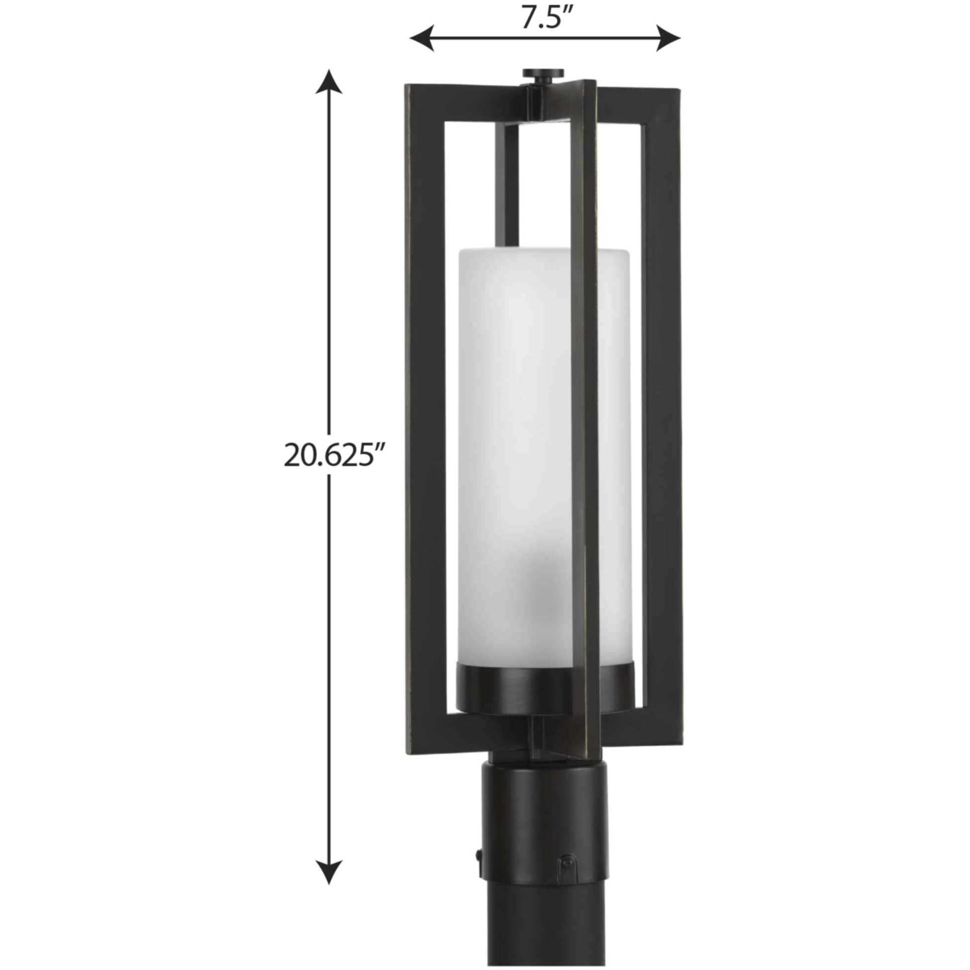 Janssen 1 Light 21 inch Oil Rubbed Bronze Outdoor Post Lantern, Design Series