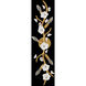 Azalea 5 Light 8 inch Distressed Brass Sconce Wall Light
