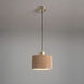 Tambo LED 10 inch Natural Ash and Weathered Brass Pendant Ceiling Light