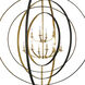 Luna 12 Light 60 inch English Bronze and Antique Gold Chandelier Ceiling Light