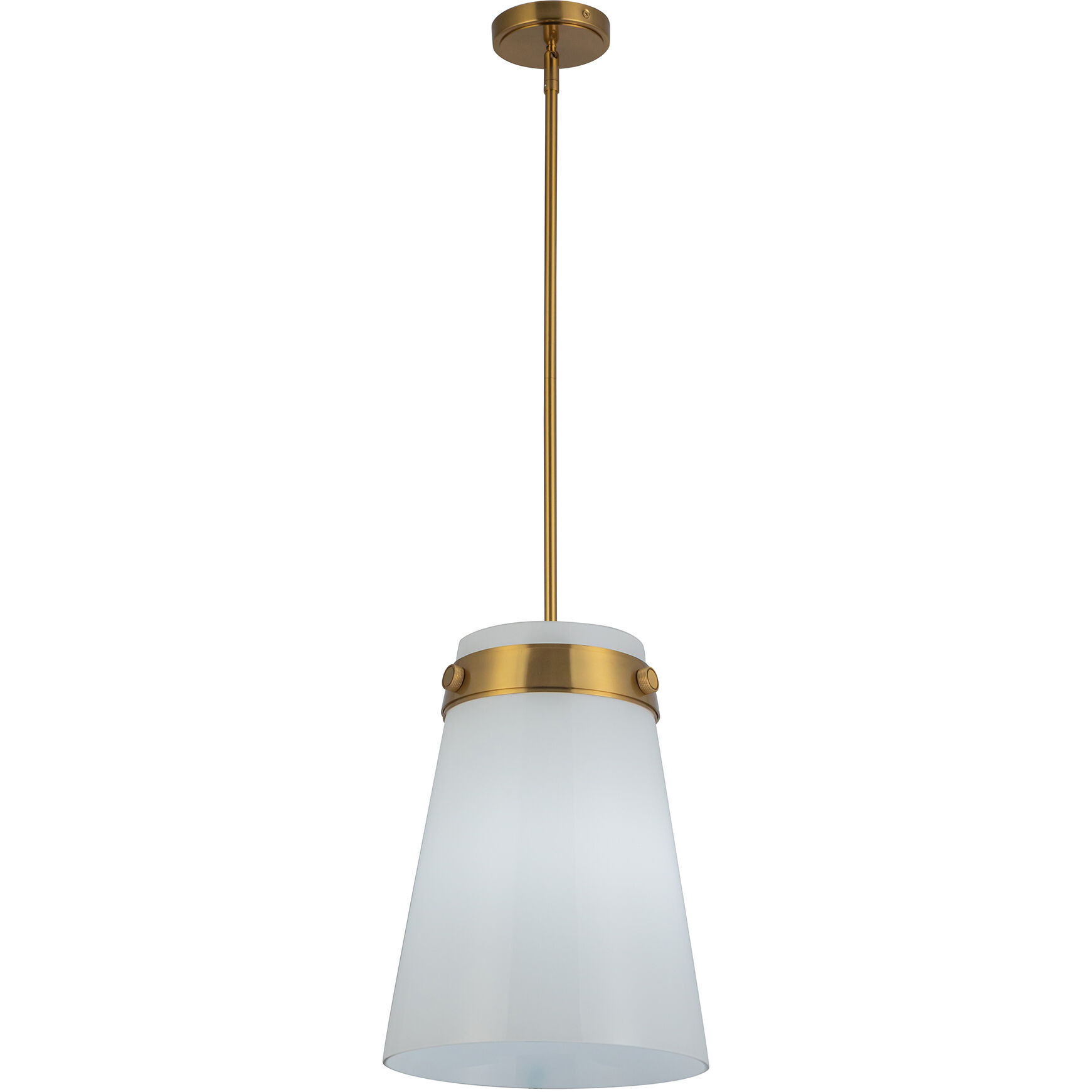Dahlia 1 Light 12 inch Brushed Brass Pendant Ceiling Light