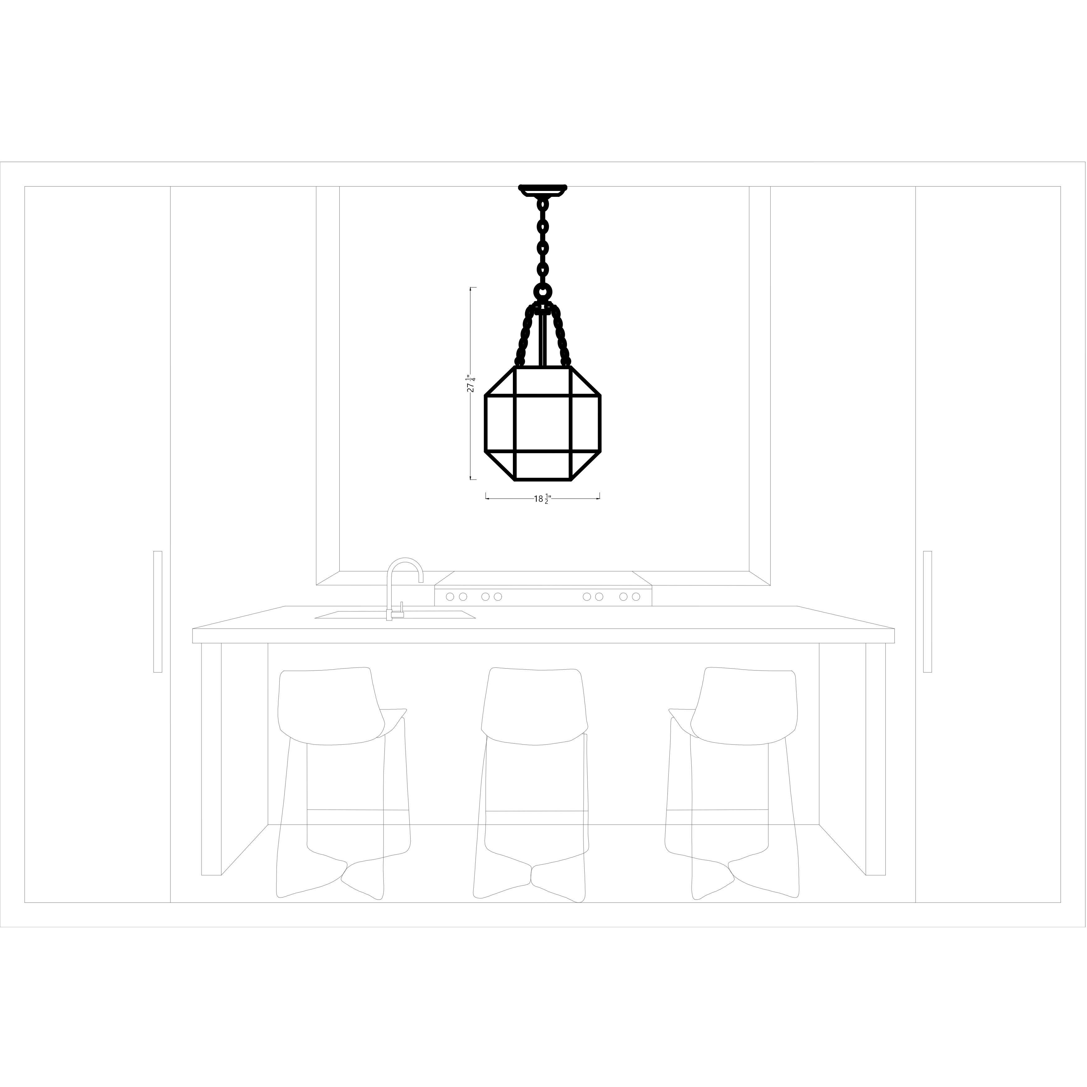 Suzanne Kasler Morrison Pendant Ceiling Light in Satin Brass