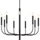 ED Ellen DeGeneres Brianna 9 Light 30 inch Aged Iron Chandelier Ceiling Light