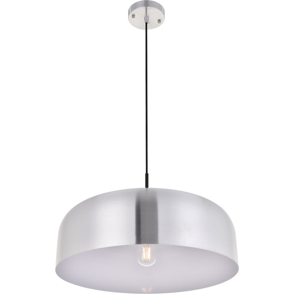 Etude 1 Light 19.3 inch Brushed Nickel Pendant Ceiling Light in Burnished Nickel