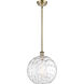 Ballston Athens Water Glass 1 Light 12 inch Antique Brass Mini Pendant Ceiling Light