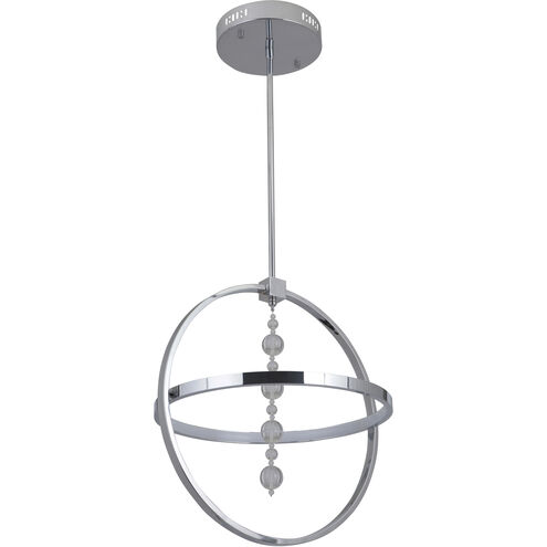 Anillo LED 17 inch Chrome Pendant Ceiling Light