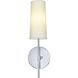 Mel 1 Light 5 inch Chrome Bath Sconce Wall Light