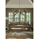 Vest 6 Light 57.75 inch Blackened Brass and Natural Brass Chandelier Ceiling Light