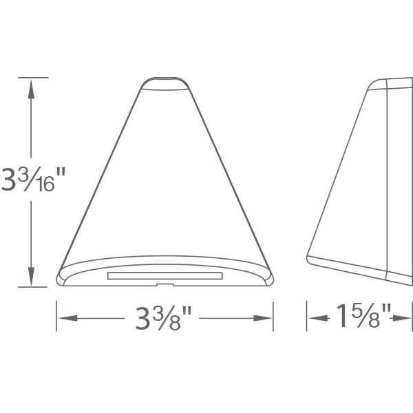 Tyler 12 2.8 watt Black Deck and Patio Lighting in 3000K, WAC Landscape