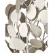 Lunaria 1 Light 21.5 inch Contemporary Silver Leaf Orb Chandelier Ceiling Light